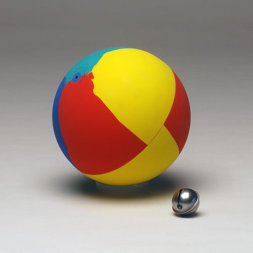 WVBALL GYMNASTC BALL WITH BELLS 19CM/ 7.5'' MULTICOLOURED