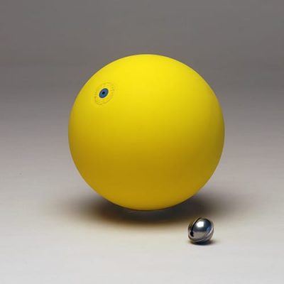 WVBALL GYMNASTC BALL WITH BELLS 16CM/ 6'' YELLOW