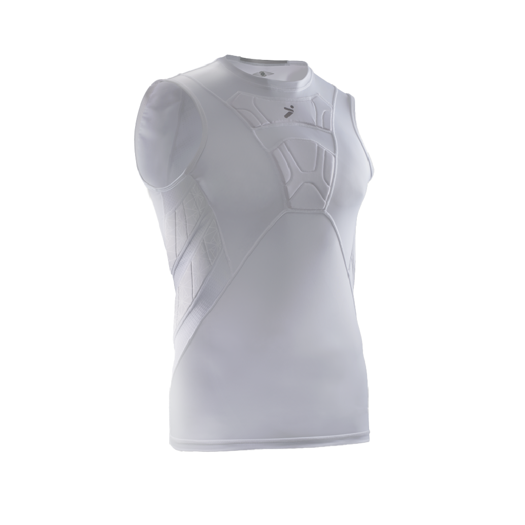 STORELLI BODYSHIELD SLEEVELESS UNDERSHIRT WHITE (PADDED)