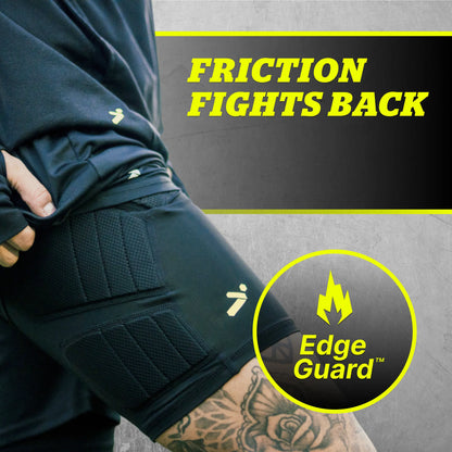 STORELLI BODYSHIELD IMPACT SLIDERS BLACK (LIGHTLY PADDED)