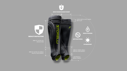STORELLI  BodyShield Leg Guards zwart