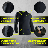 STORELLI BODYSHIELD GOALKEEPER LIGHT MATCHDAY 3/4 UNDERSHIRT (PADDED)
