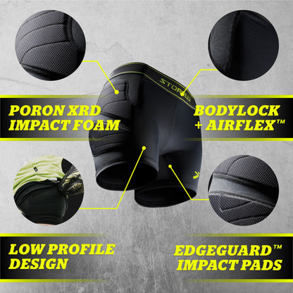STORELLI WOMEN'S BODYSHIELD IMPACT SLIDER BLACK (LIGHTLY PADDED)