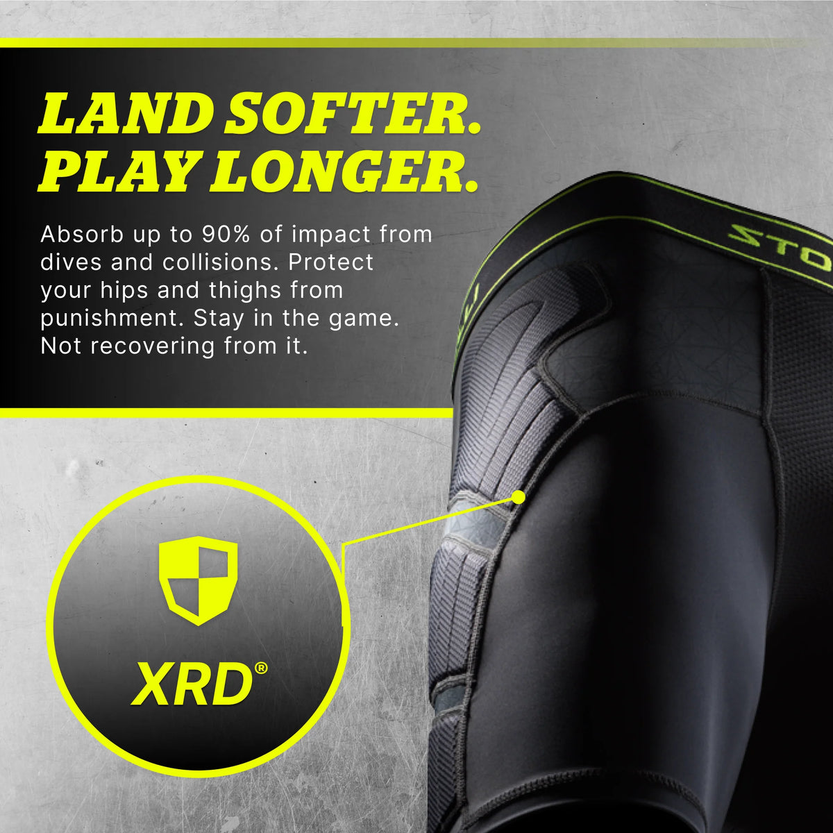 STORELLI BODYSHIELD IMPACT SLIDERS BLACK (LIGHTLY PADDED)