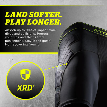 STORELLI BODYSHIELD IMPACT SLIDERS BLACK (LIGHTLY PADDED)