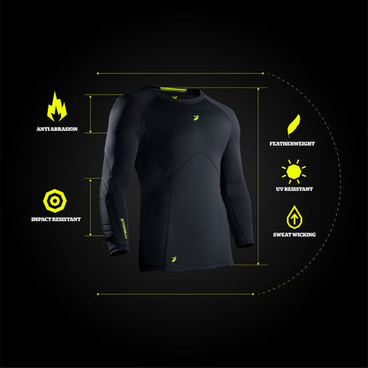 BODYSHIELD GOALKEEPER LIGHT MATCHDAY 3/4 UNDERSHIRT (PADDED)