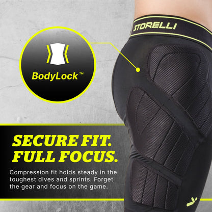 STORELLI BODYSHIELD IMPACT SLIDERS BLACK (LIGHTLY PADDED)
