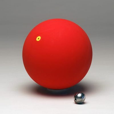 WVBALL GYMNASTC BALL WITH BELLS 16CM/ 6'' RED