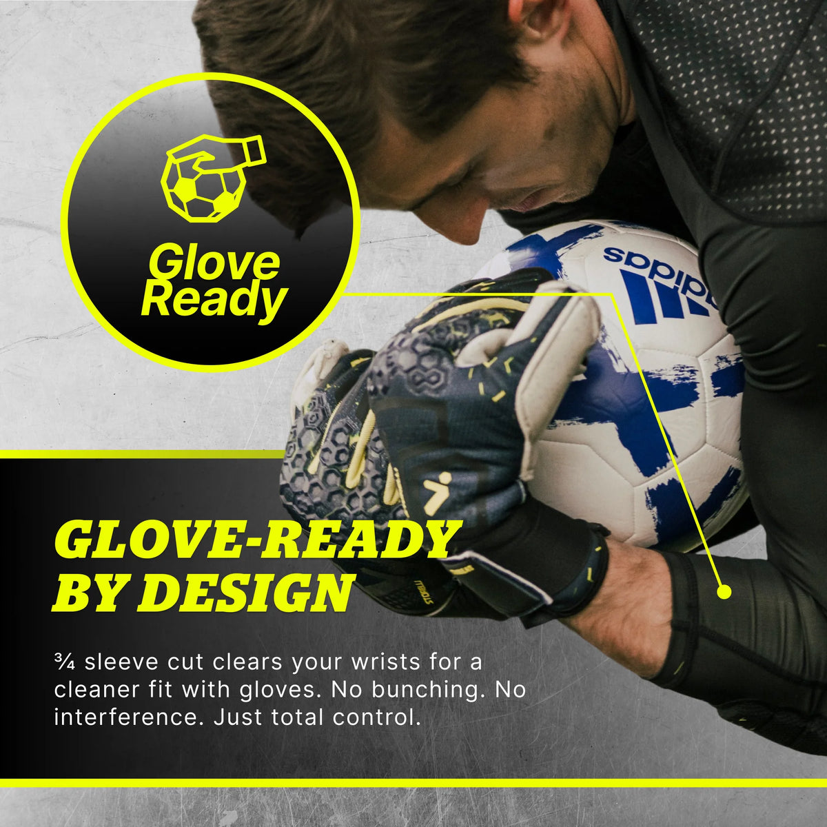 STORELLI BODYSHIELD GOALKEEPER LIGHT MATCHDAY 3/4 UNDERSHIRT (PADDED)