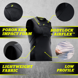 STORELLI BODYSHIELD SLEEVELESS UNDERSHIRT BLACK (PADDED)