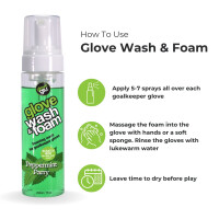 GLOVEGLU GLOVE WASH &amp; FOAM - PEPPERMINT PARRY (200ml)