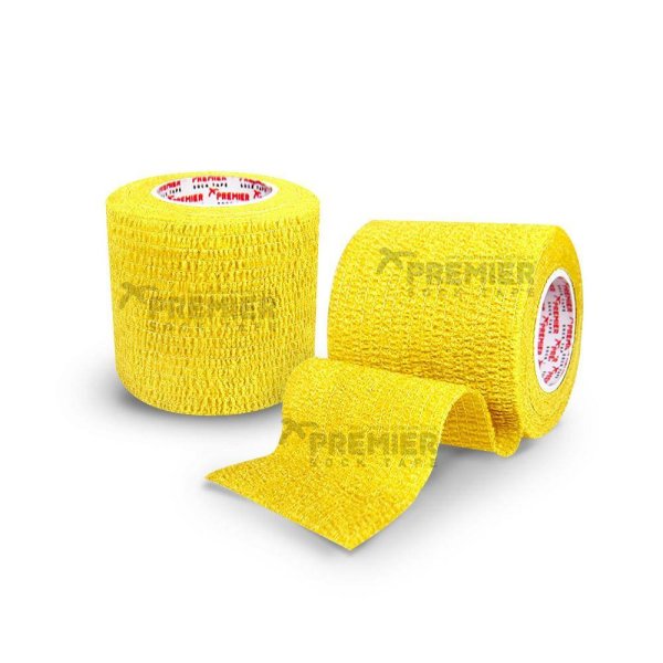 GOALKEEPERS WRIST &amp; FINGER PROTECTION TAPE 5CM YELLOW